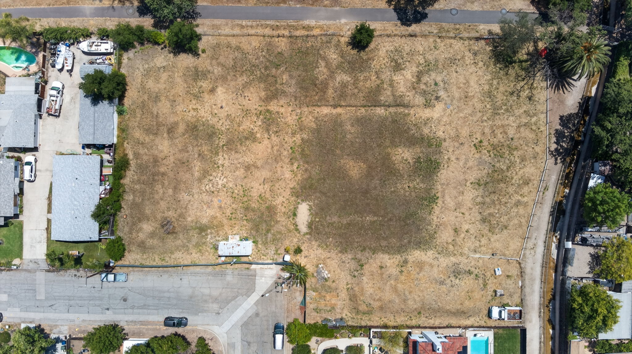 Aerial view of 601 Pearl Street site