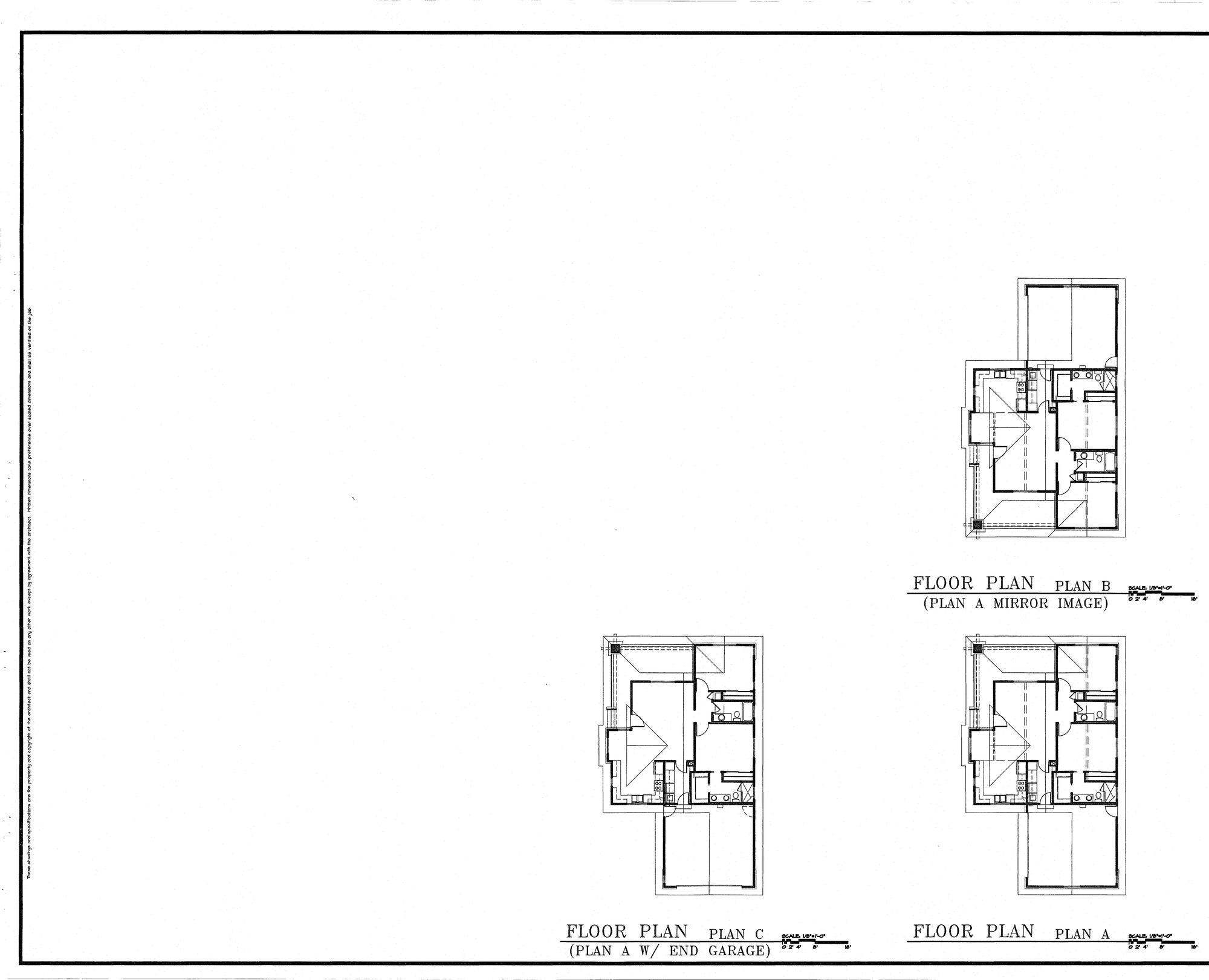Floor Plan Configurations - Plans A, B, C